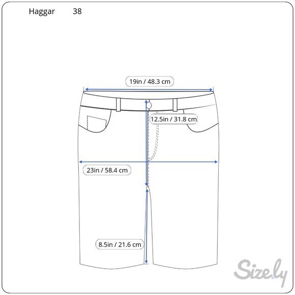 Haggar Mens Shorts Size 38 Cotton Expandable Waist Khaki Beige - Picture 7 of 7